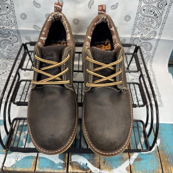 TIMBERLAND PRO A3116 Women's Brown Steel Toe Leather Shoes Size 7 Worn 1X - Picture 3 of 11
